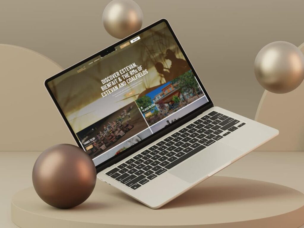 Device displaying web design for ExploreSSEP