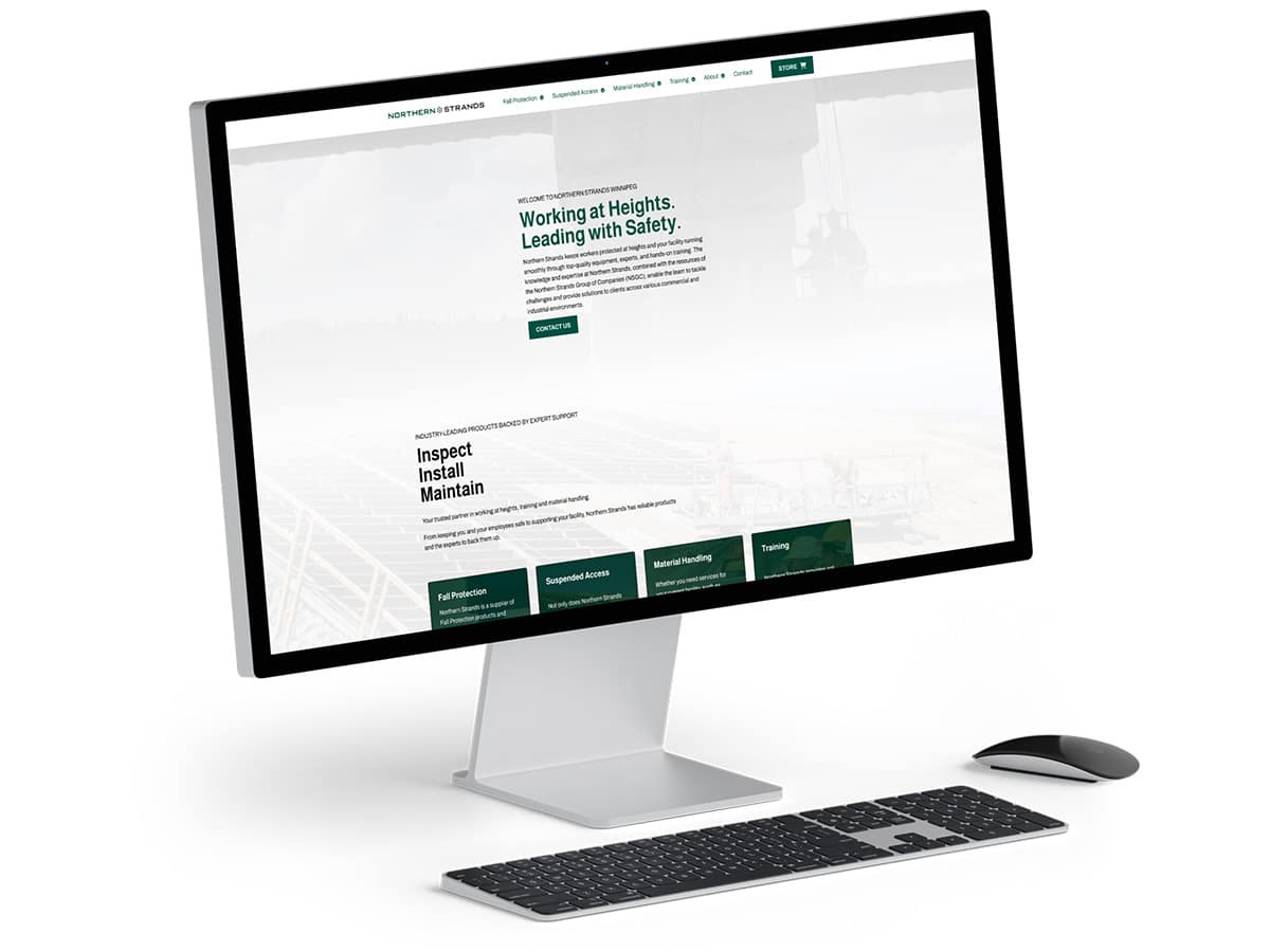 Image showcasing the Northern Strands Winnipeg website